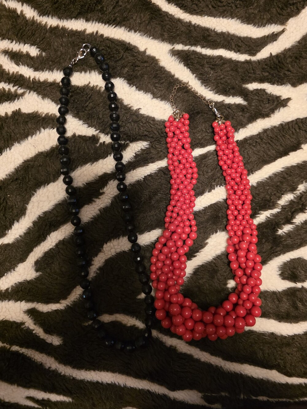 Red Beaded Multi-Strand Necklace - Women Jewelry Necklaces